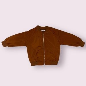 Shein NWOT Bomber Style Jacket Brown US 5 Yr Kids
